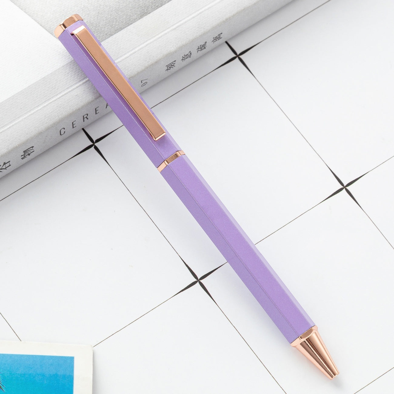 Bolígrafo Metálico Hexagonal DeskUp – Escritura Premium